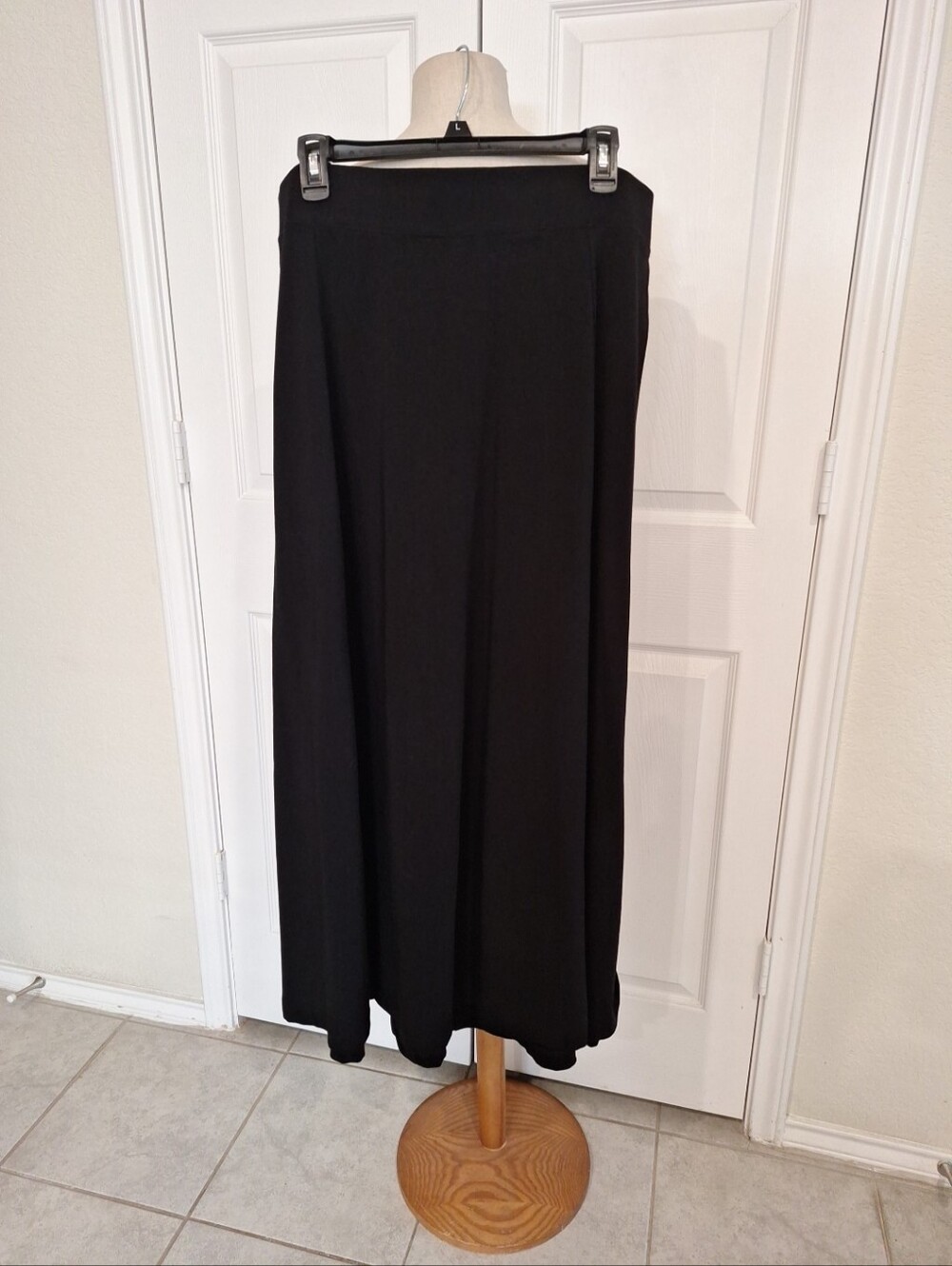 Lands End Black Women's Maxi Skirt